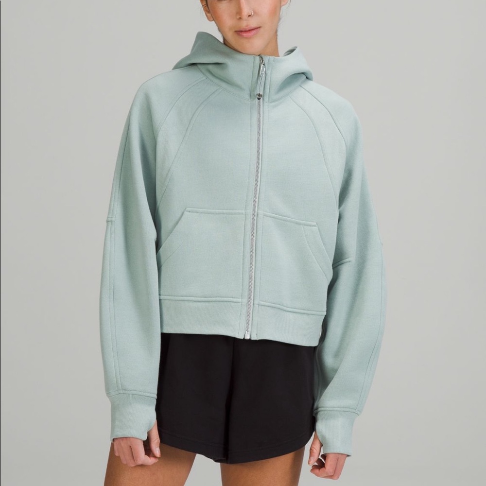 Lululemon Scuba Oversized Full-Zip * Silver Blue Size XS/S NWT
